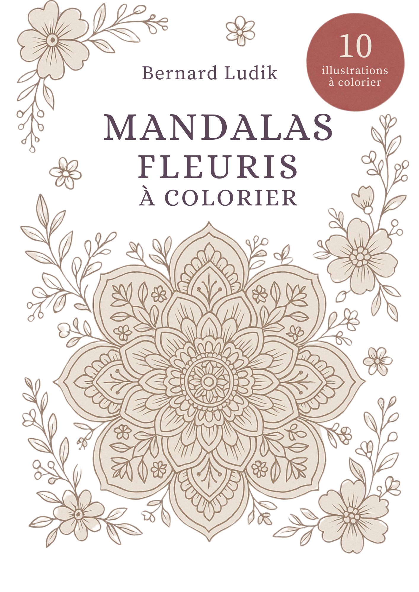 Mandalas fleuris à colorier
