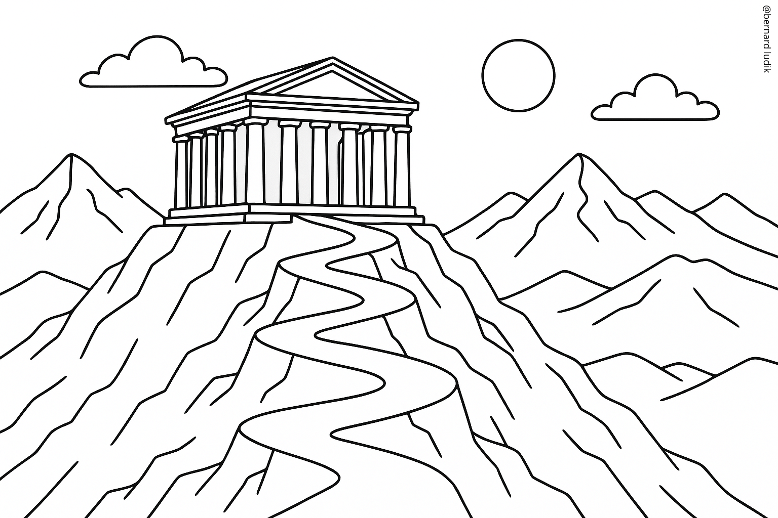 Temple au Sommet dune Montagne