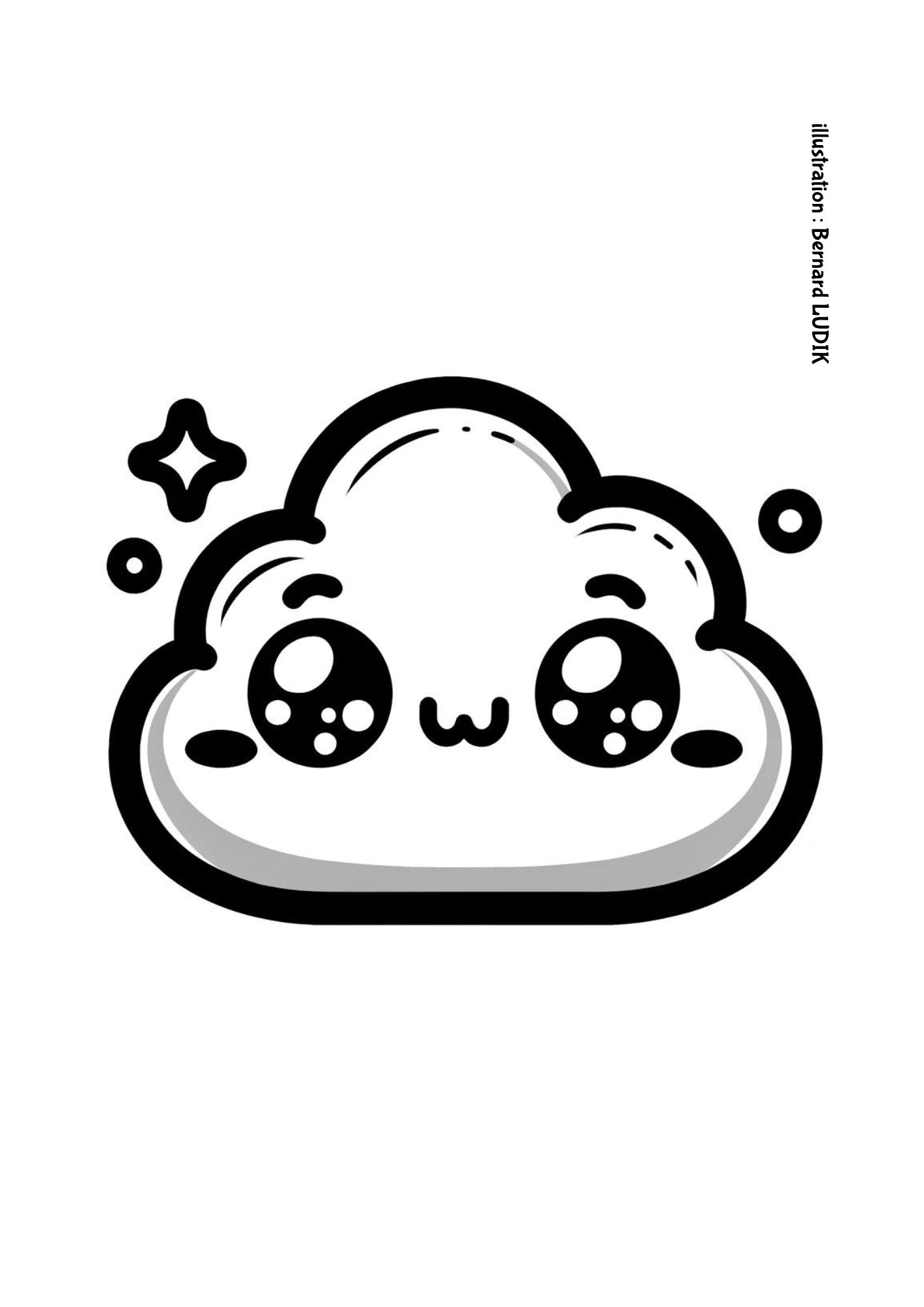 Coloriage Happy Cloud